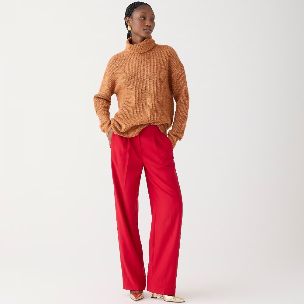 J.Crew Relaxed Turtleneck Sweater in Brushed Yarn
